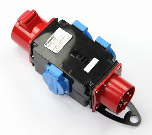 Rozvodna 16A průchozí Schwabe 400V